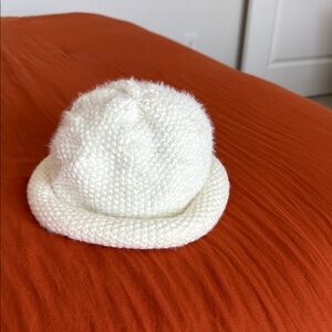 Cozy White Knit Hat